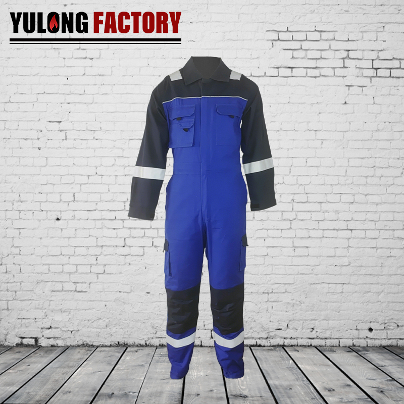 全棉抗油拒水防靜電連體服